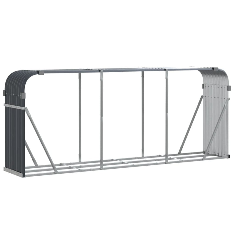 Log Holder Anthracite 234x45x100 cm Galvanised Steel