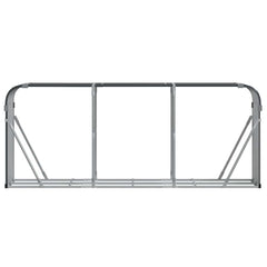 vidaXL Log Holder Anthracite 234x45x100 cm Galvanised Steel 4