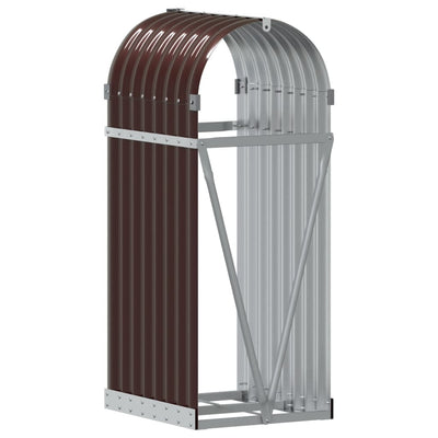 Log Holder Brown 40x45x100 cm Galvanised Steel