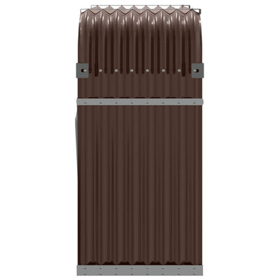 Log Holder Brown 120x45x100 cm Galvanised Steel