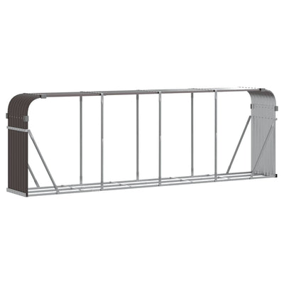 Log Holder Brown 300x45x100 cm Galvanised Steel