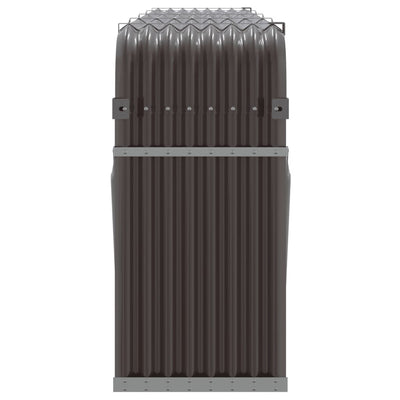 Log Holder Brown 300x45x100 cm Galvanised Steel