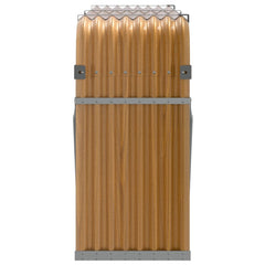 vidaXL Log Holder Wood Look 180x45x100 cm Galvanised Steel 5