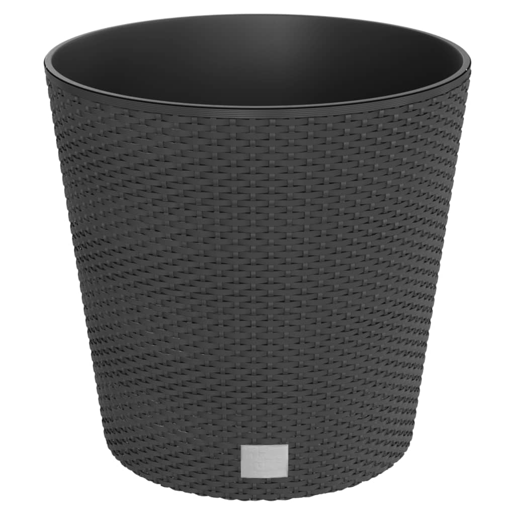 vidaXL Planter with Removable Inner Anthracite 35 / 37.5 L PP Rattan 2