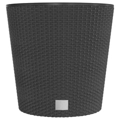 vidaXL Planter with Removable Inner Anthracite 35 / 37.5 L PP Rattan 4