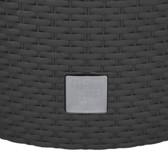 vidaXL Planter with Removable Inner Anthracite 35 / 37.5 L PP Rattan 6