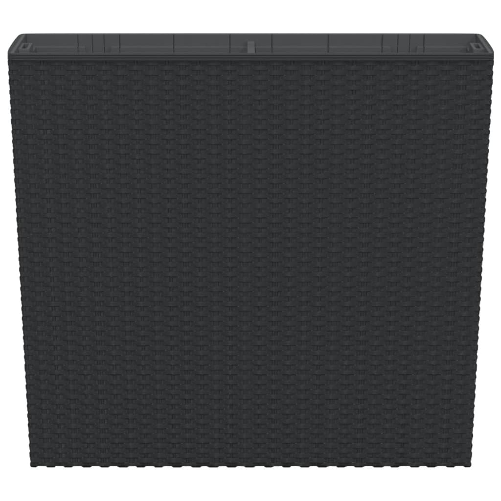vidaXL Planter with Removable Inner Anthracite 12 / 44 L PP Rattan 4