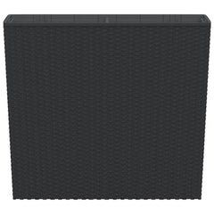 vidaXL Planter with Removable Inner Anthracite 12 / 44 L PP Rattan 4