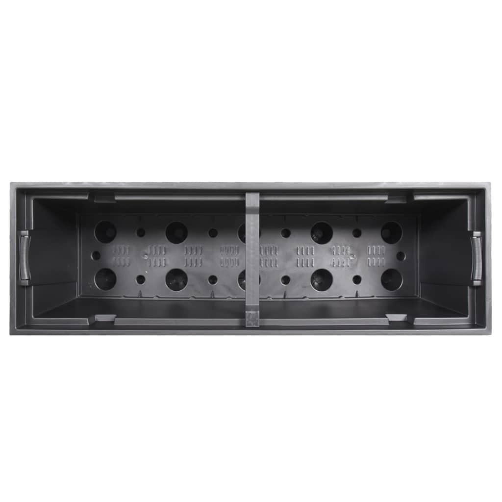 vidaXL Planter with Removable Inner Anthracite 12 / 44 L PP Rattan 6