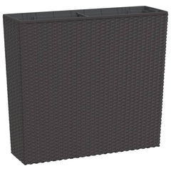 vidaXL Planter with Removable Inner Brown 12 / 44 L PP Rattan 2