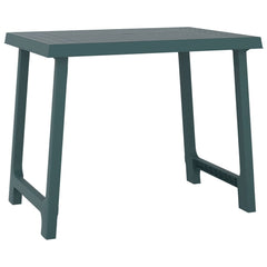 vidaXL Camping Table Green 79x56x64 cm PP Wooden Look 2