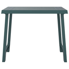 vidaXL Camping Table Green 79x56x64 cm PP Wooden Look 3