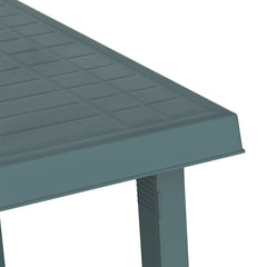 vidaXL Camping Table Green 79x56x64 cm PP Wooden Look 5