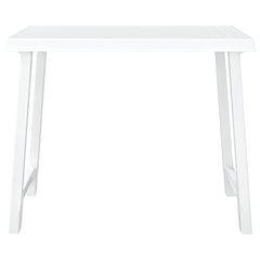 vidaXL Camping Table White 79x56x64 cm PP Wooden Look 3