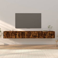 Wall-mounted TV Cabinet Set 100x34.5x40 cm 3 pcs Smoked oak