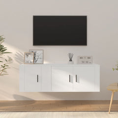 vidaXL 2 Piece TV Cabinet Set Engineered Wood