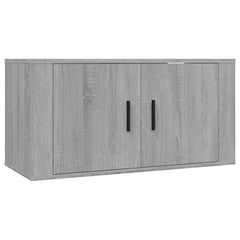 vidaXL 2 Piece TV Cabinet Set Grey Sonoma Engineered Wood 4