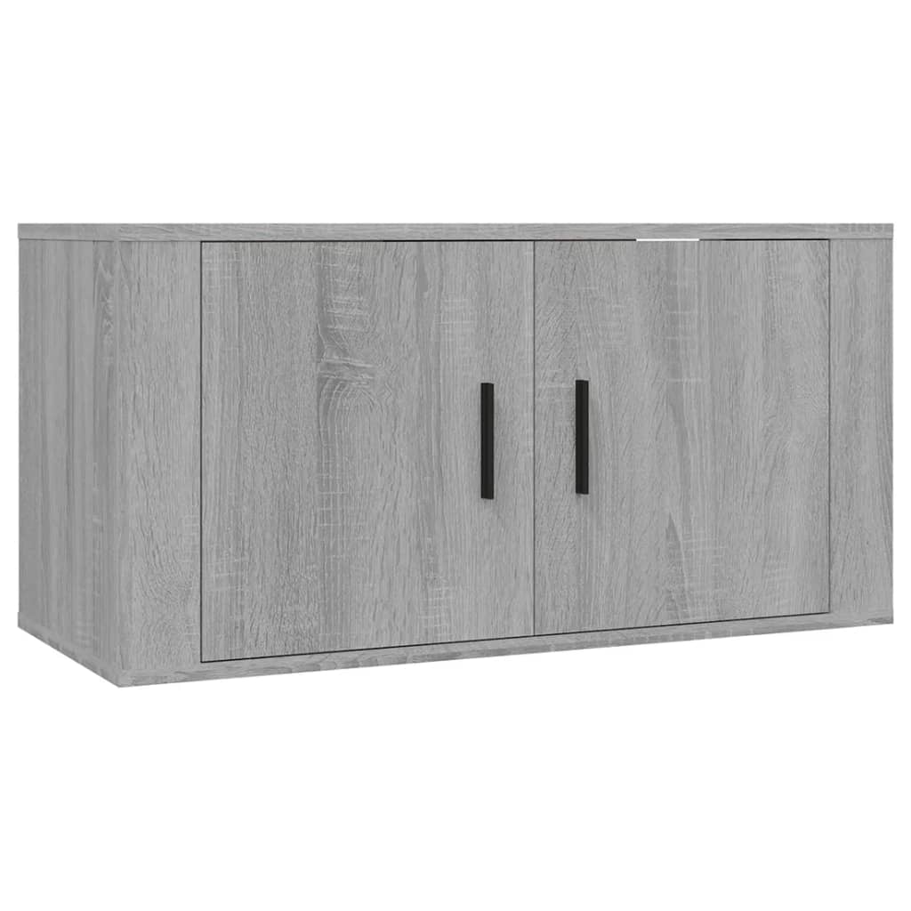 2 Piece TV Cabinet Set Engineered Wood