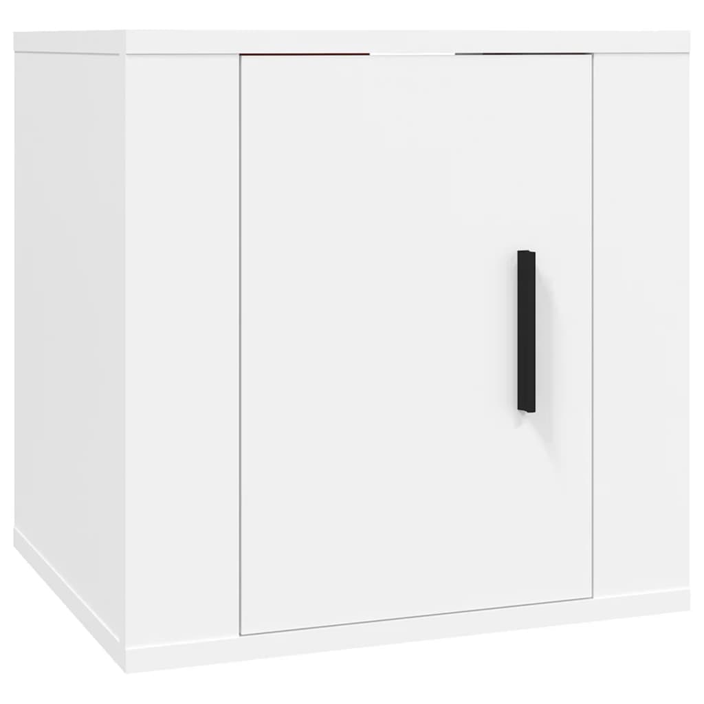 vidaXL 5 Piece TV Cabinet Set White Engineered Wood 4