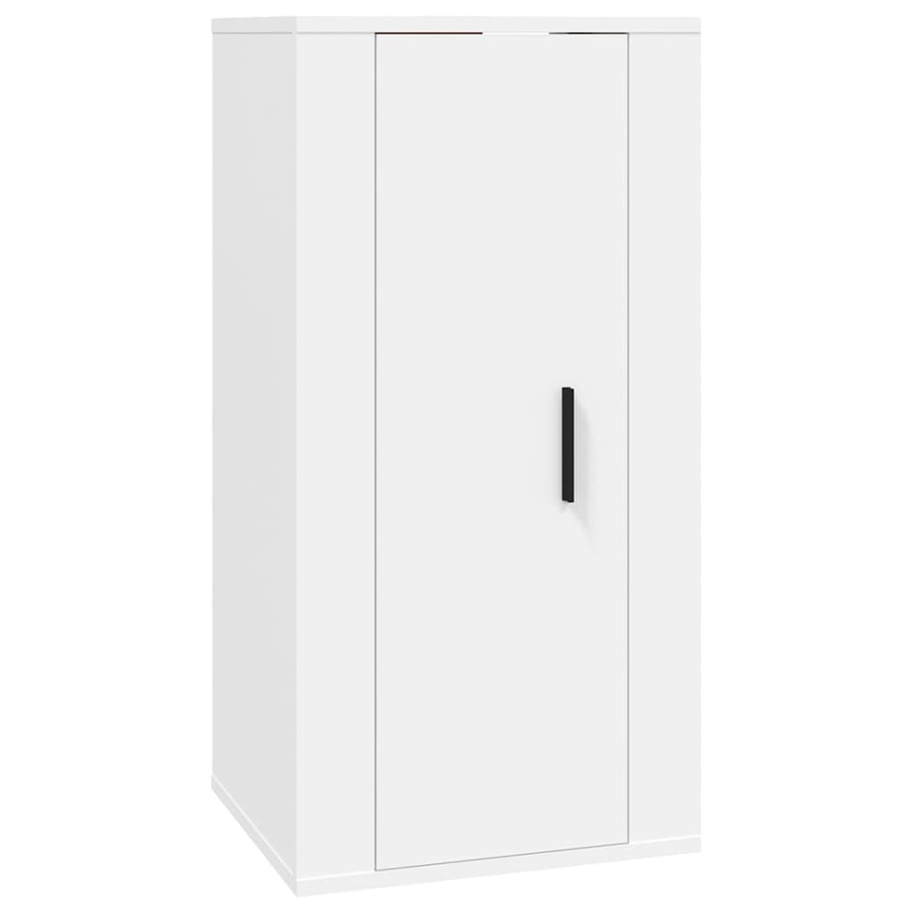 vidaXL 4 Piece TV Cabinet Set White Engineered Wood 4