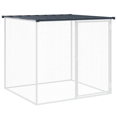 Chicken Cage with Roof Anthracite 103x98x90 cm Galvanised Steel