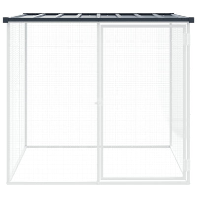 Chicken Cage with Roof Anthracite 103x98x90 cm Galvanised Steel