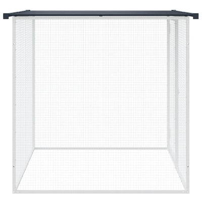 Chicken Cage with Roof Anthracite 103x98x90 cm Galvanised Steel