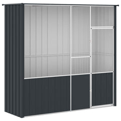 Bird Cage Galvanised Steel Anthracite 215 x 78 x 200 cm