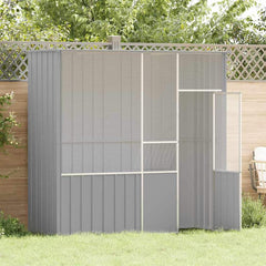 Bird Cage Galvanised Steel Grey 215 x 78 x 200 cm
