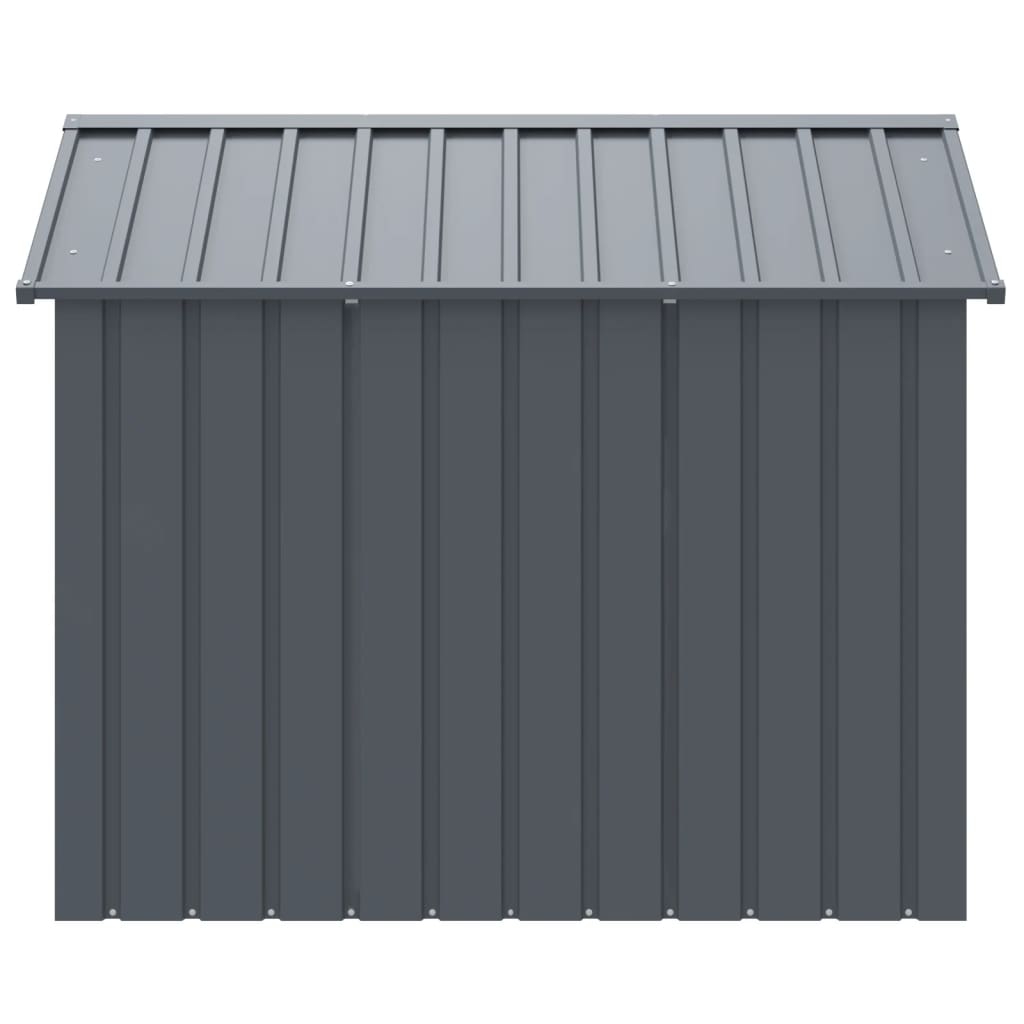 vidaXL Dog House with Roof Anthracite 117x153x123 cm Galvanised Steel 4