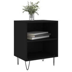 vidaXL Bedside Cabinets 2 pcs Black 40x30x50 cm Engineered Wood 3