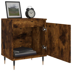 vidaXL Bedside Cabinets 2 pcs Smoked Oak 40x30x50 cm Engineered Wood 4