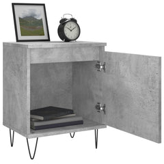 vidaXL Bedside Cabinets 2 pcs Concrete Grey 40x30x50 cm Engineered Wood 4