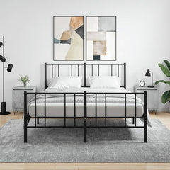 vidaXL Bedside Cabinets 2 pcs Concrete Grey 40x30x50 cm Engineered Wood 1