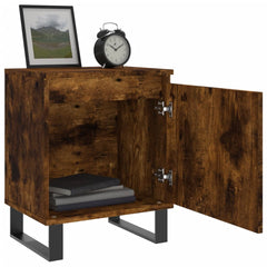 vidaXL Bedside Cabinets 2 pcs Smoked Oak 40x30x50 cm Engineered Wood 4