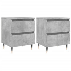 vidaXL Bedside Cabinets 2 pcs Concrete Grey 40x35x50 cm Engineered Wood 2