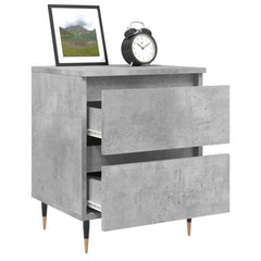 vidaXL Bedside Cabinets 2 pcs Concrete Grey 40x35x50 cm Engineered Wood 4