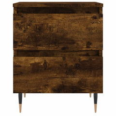 vidaXL Bedside Cabinet Smoked Oak 40x35x50 cm Engineered Wood 5