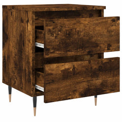vidaXL Bedside Cabinet Smoked Oak 40x35x50 cm Engineered Wood 6