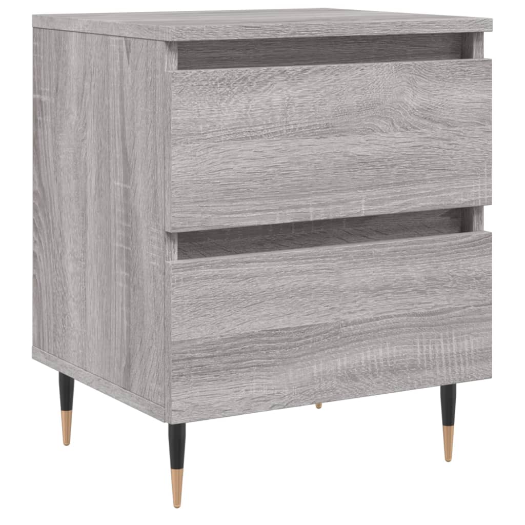 vidaXL Bedside Cabinet | Grey Sonoma | Engineered wood, Iron | Small |  Storage 2