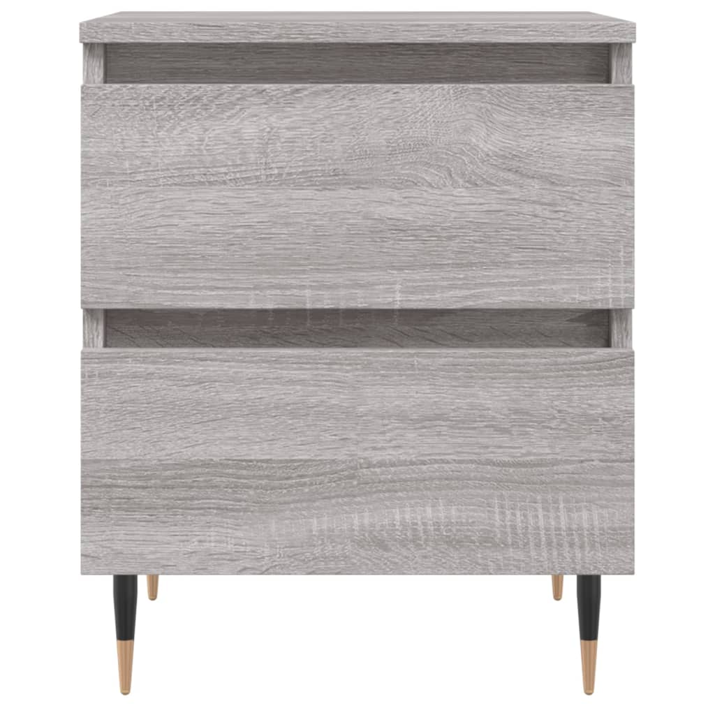vidaXL Bedside Cabinet | Grey Sonoma | Engineered wood, Iron | Small |  Storage 5