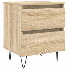 vidaXL Bedside Cabinet Sonoma Oak 40x35x50 cm Engineered Wood 2
