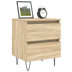 vidaXL Bedside Cabinet Sonoma Oak 40x35x50 cm Engineered Wood 3
