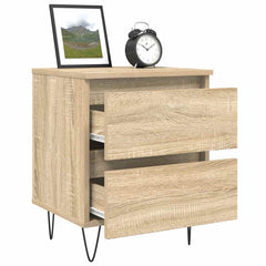 vidaXL Bedside Cabinet Sonoma Oak 40x35x50 cm Engineered Wood 4