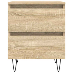 vidaXL Bedside Cabinet Sonoma Oak 40x35x50 cm Engineered Wood 5