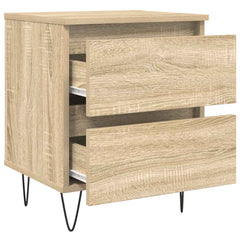 vidaXL Bedside Cabinet Sonoma Oak 40x35x50 cm Engineered Wood 6