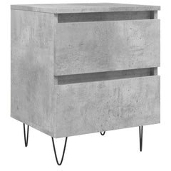 vidaXL Bedside Cabinet Concrete Grey 40x35x50 cm Engineered Wood 2