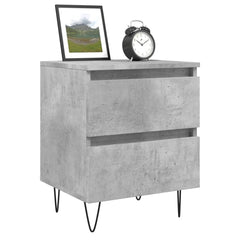 vidaXL Bedside Cabinet Concrete Grey 40x35x50 cm Engineered Wood 3