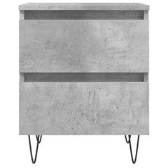 vidaXL Bedside Cabinet Concrete Grey 40x35x50 cm Engineered Wood 5