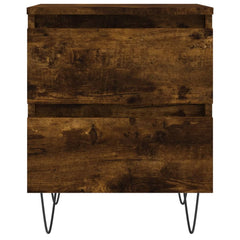 vidaXL Bedside Cabinets 2 pcs Smoked Oak 40x35x50 cm Engineered Wood 5